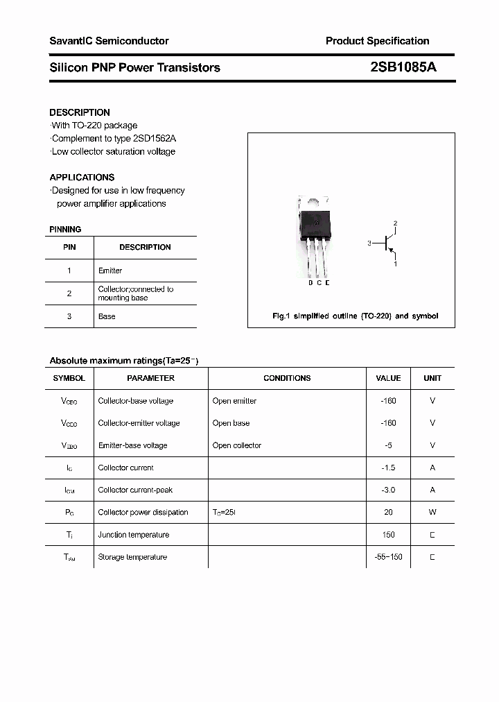 2SB1085A_4419015.PDF Datasheet