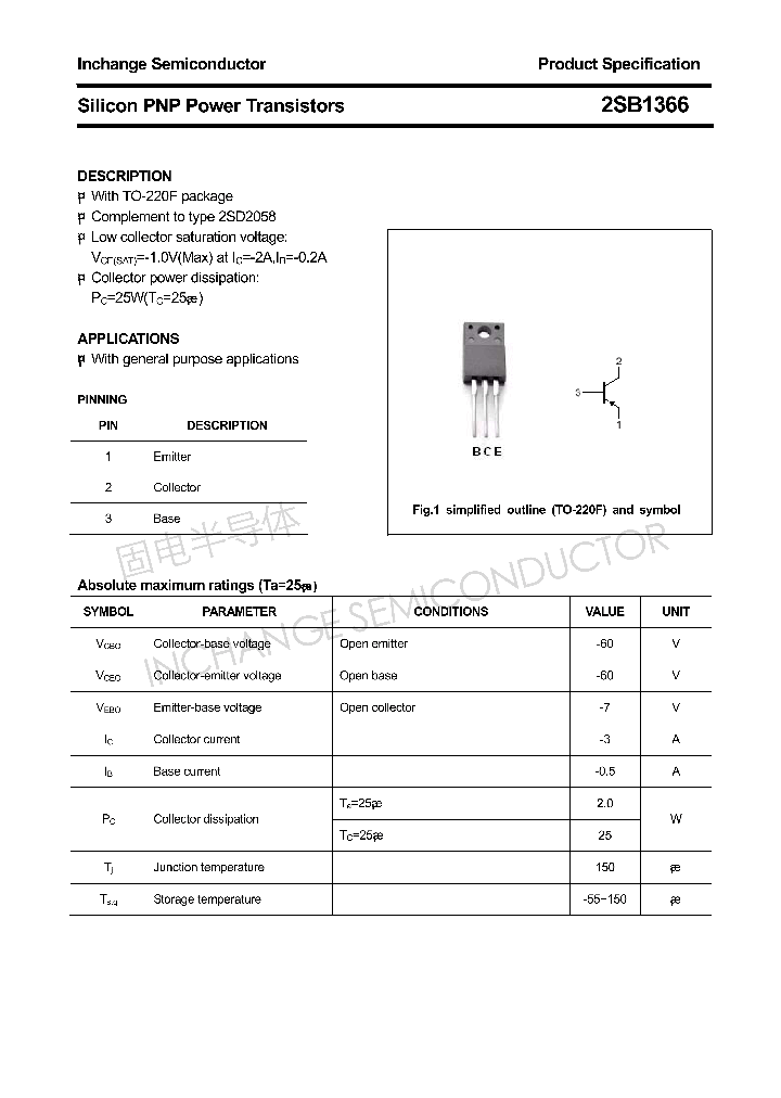 2SB1366_4362370.PDF Datasheet