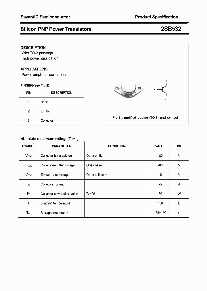 2SB532_4400325.PDF Datasheet