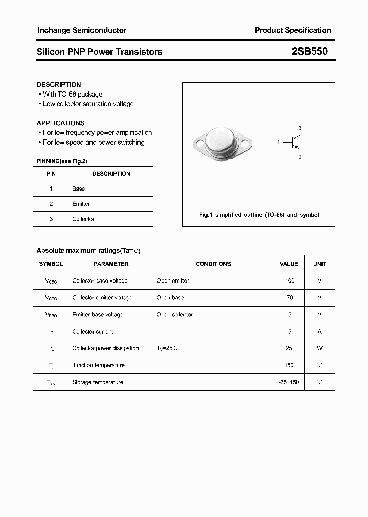 2SB550_4442408.PDF Datasheet