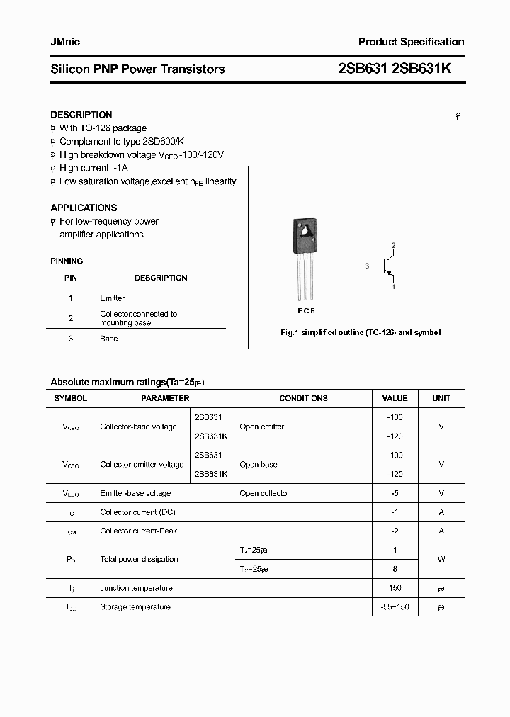 2SB631_4600377.PDF Datasheet