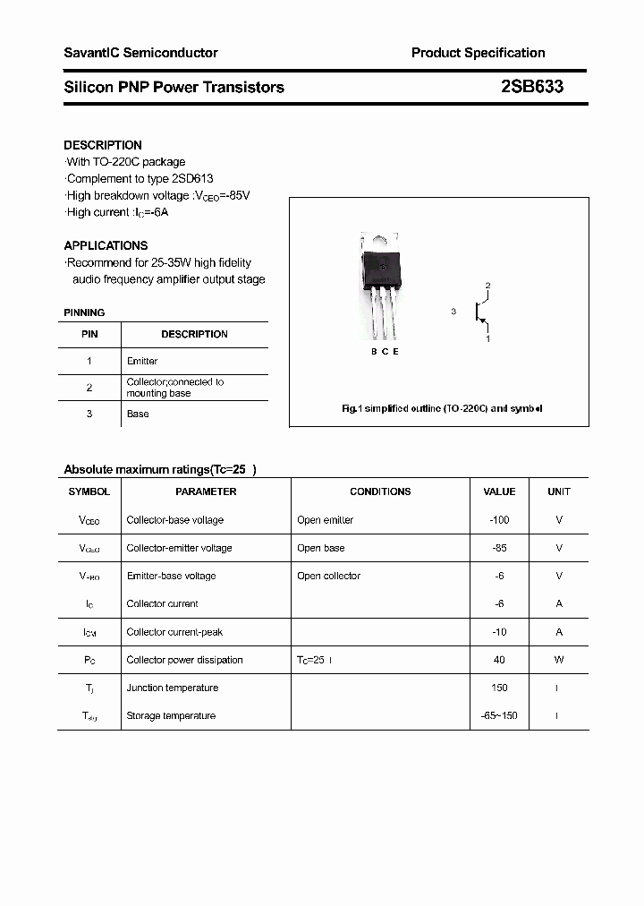 2SB633_4418430.PDF Datasheet