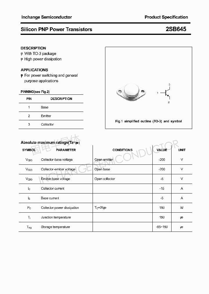 2SB645_4312964.PDF Datasheet