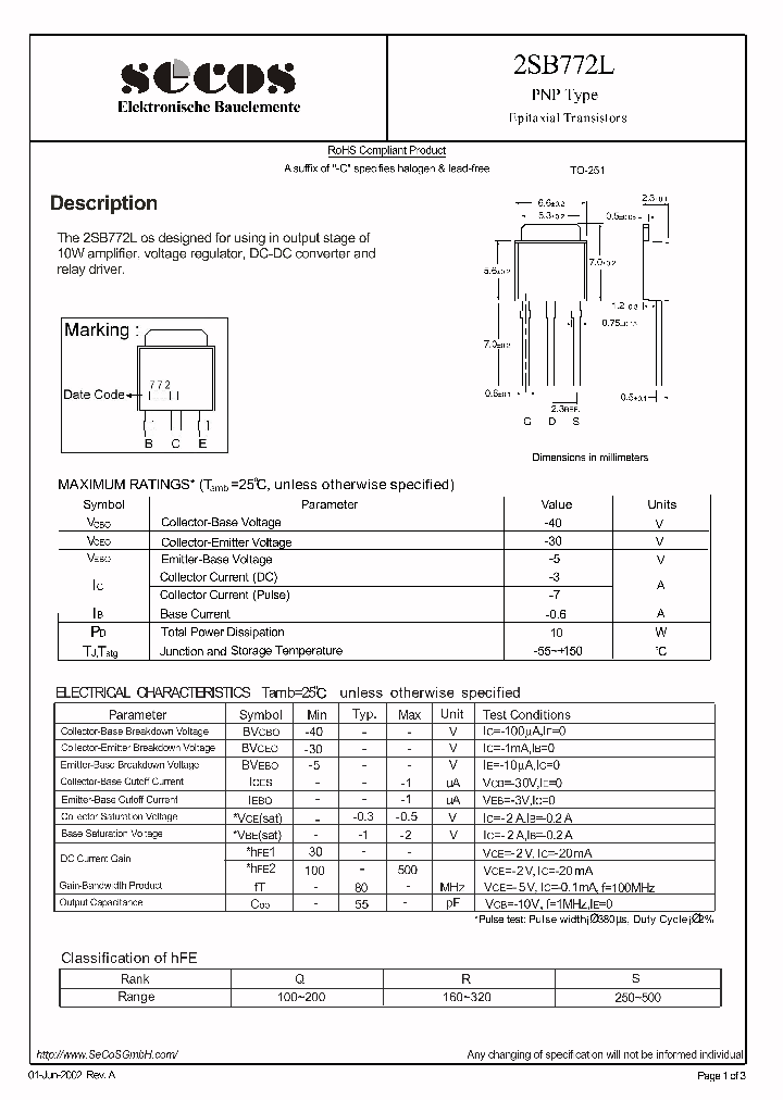 2SB772L_4455970.PDF Datasheet