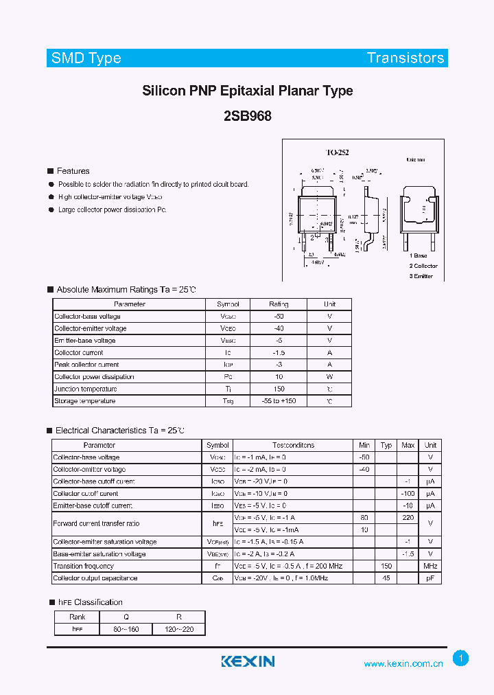 2SB968_4350259.PDF Datasheet