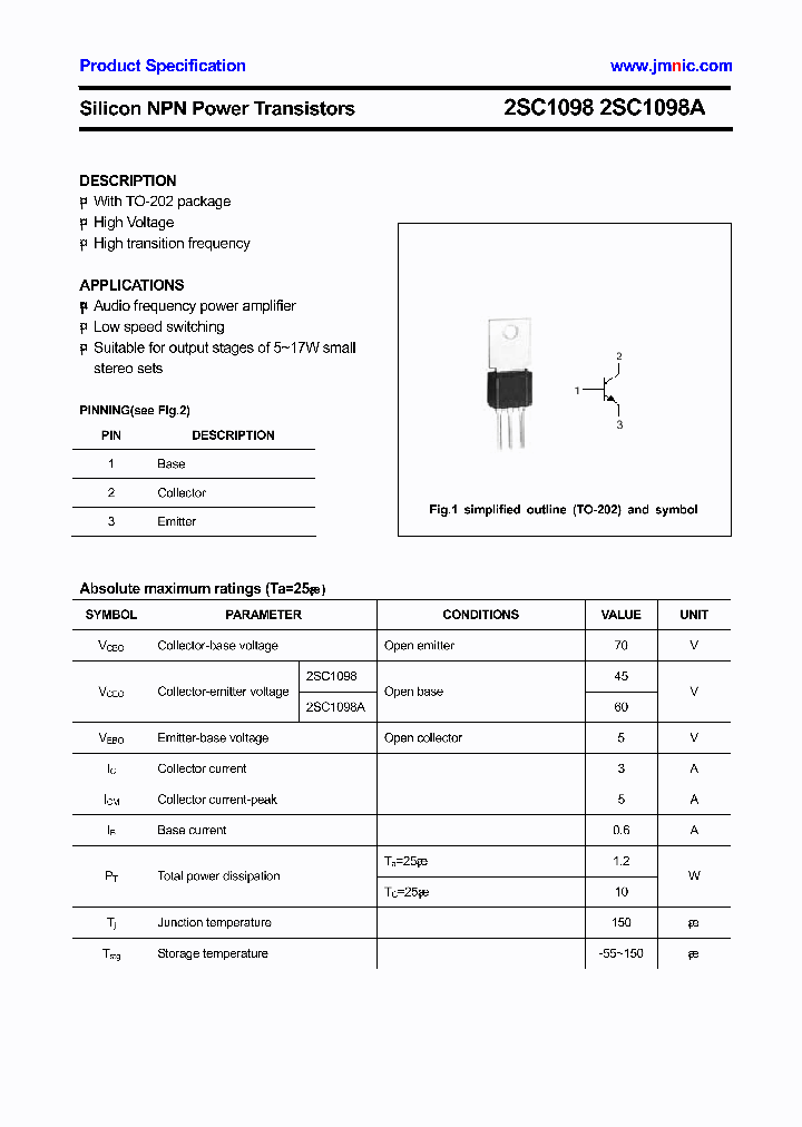 2SC1098_4453007.PDF Datasheet