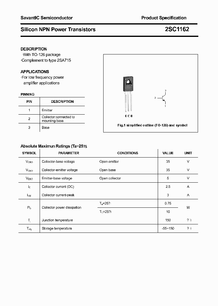 2SC1162_4791859.PDF Datasheet