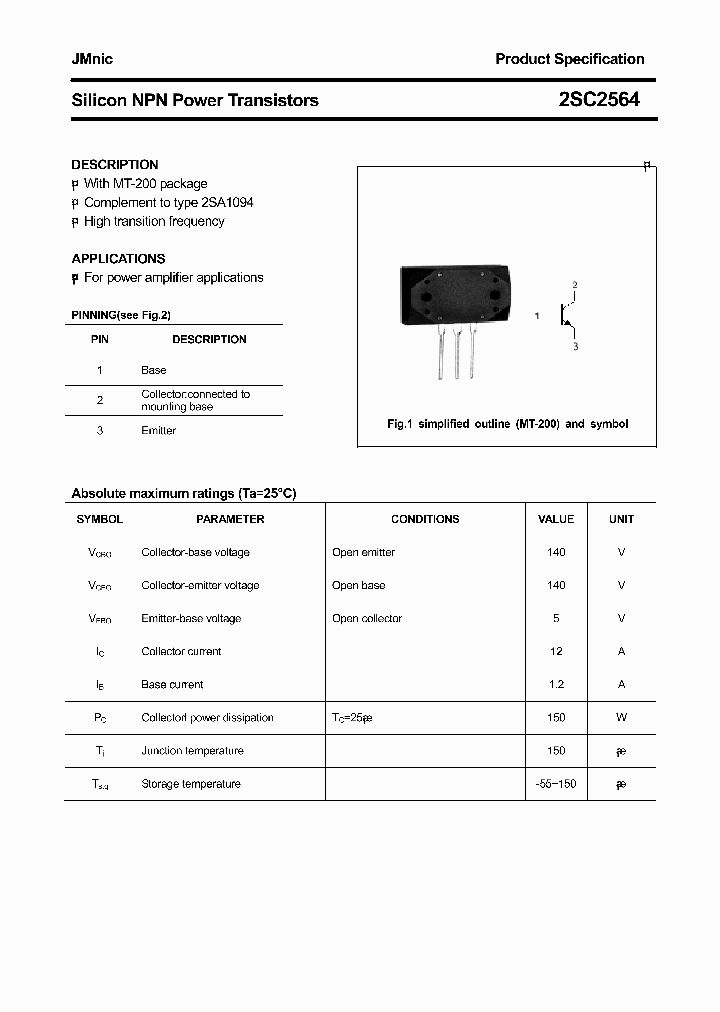 2SC2564_4590016.PDF Datasheet