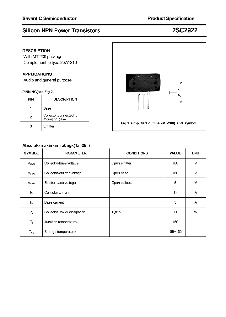 2SC2922_4394664.PDF Datasheet