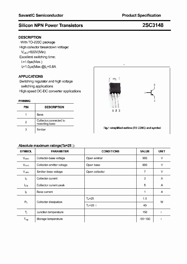 2SC3148_4563646.PDF Datasheet