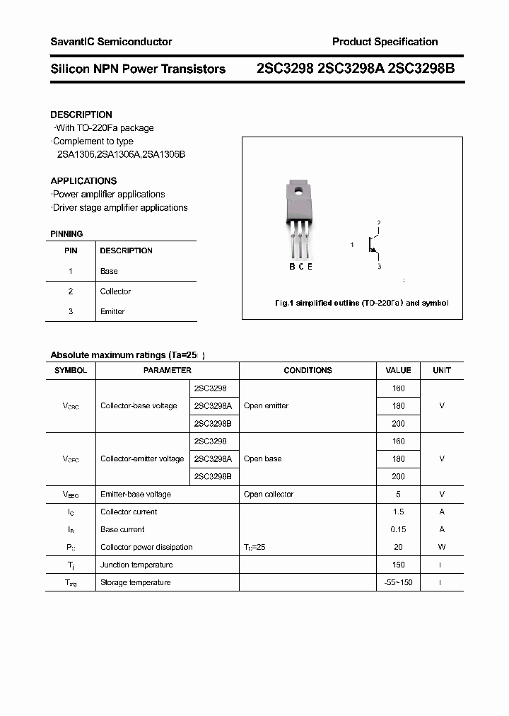 2SC3298_4441701.PDF Datasheet