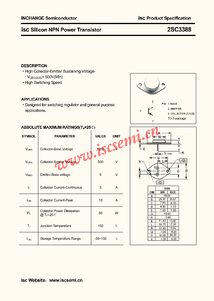 2SC3388_4563652.PDF Datasheet