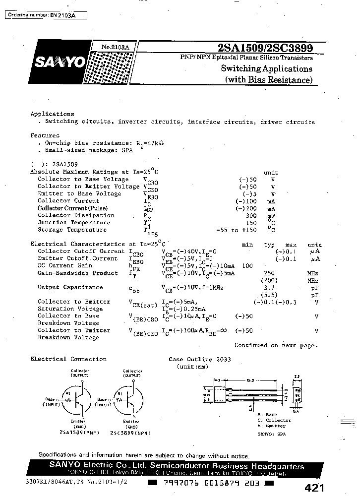 2SC3899_4213255.PDF Datasheet