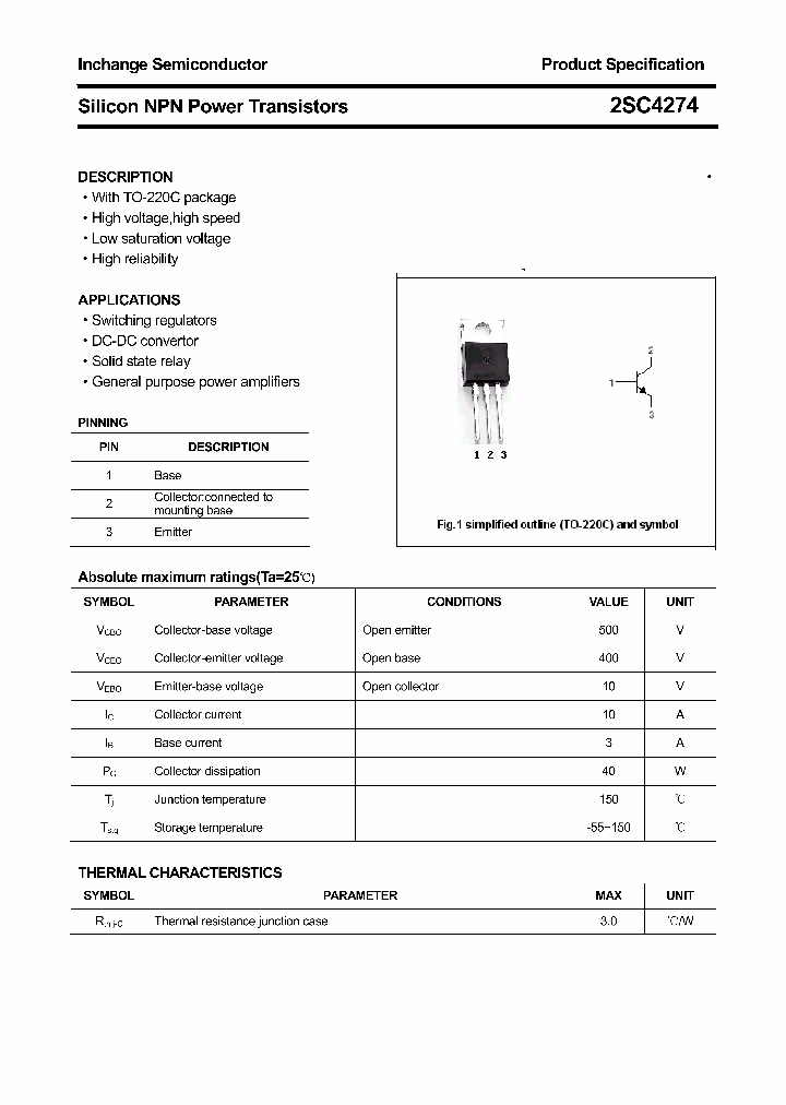 2SC4274_4394270.PDF Datasheet