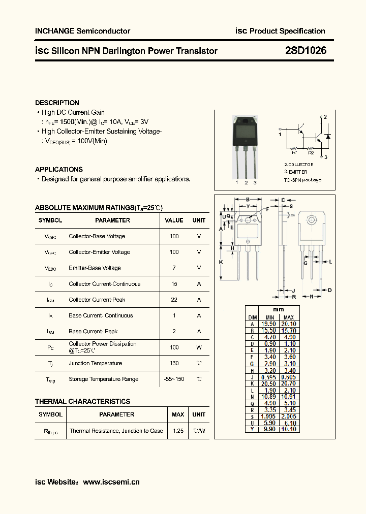 2SD1026_4387096.PDF Datasheet