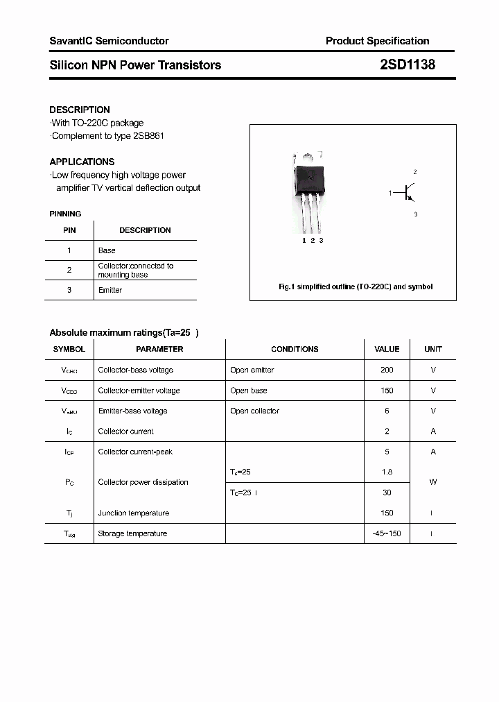 2SD1138_4406253.PDF Datasheet