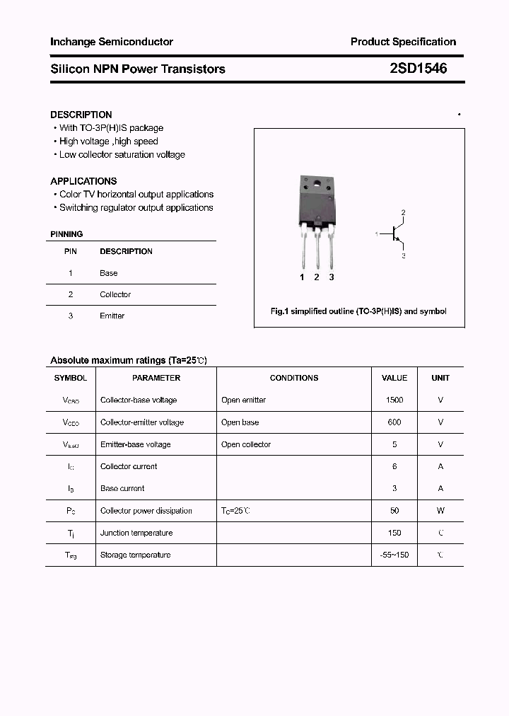 2SD1546_4408830.PDF Datasheet