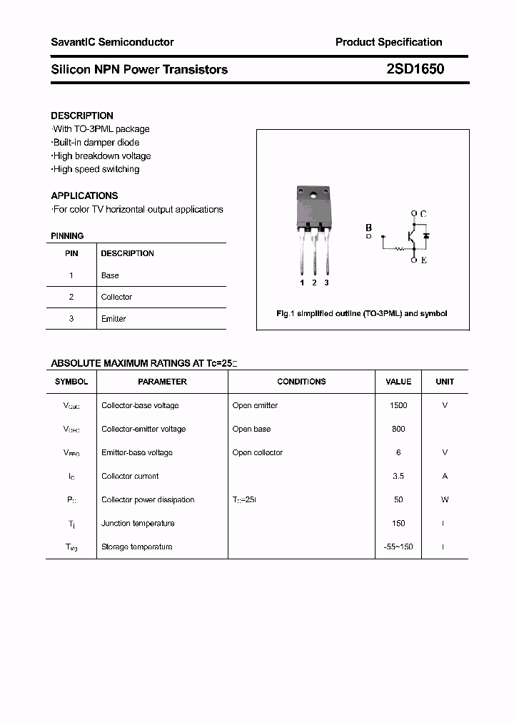 2SD1650_4373687.PDF Datasheet