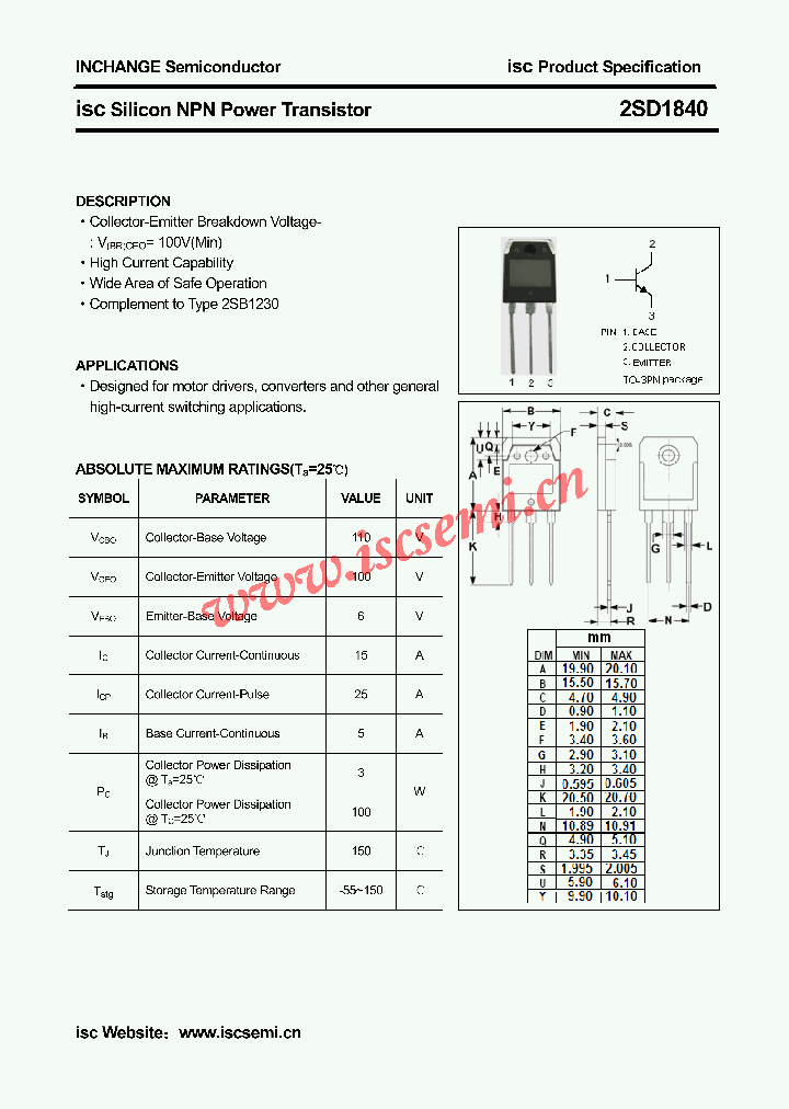 2SD1840_4476740.PDF Datasheet