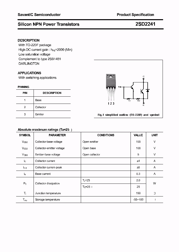 2SD2241_4399528.PDF Datasheet