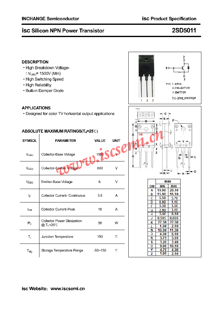 2SD5011_4535641.PDF Datasheet