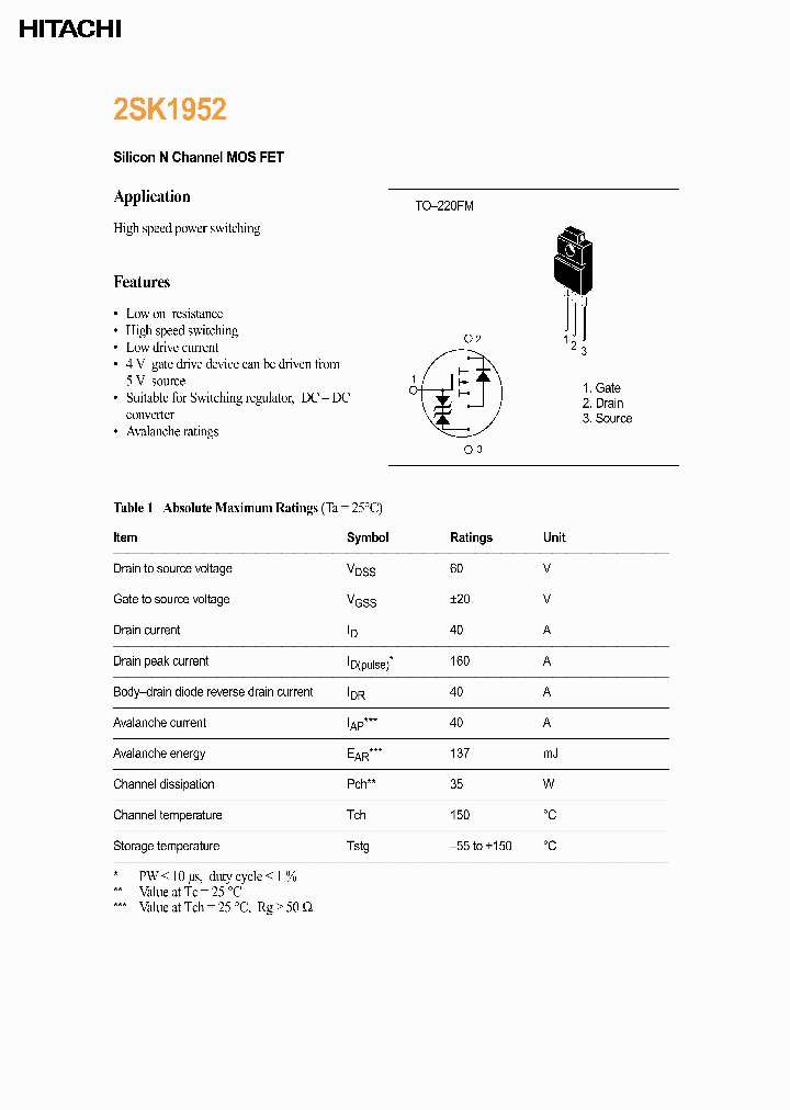 2SK1952_4305449.PDF Datasheet