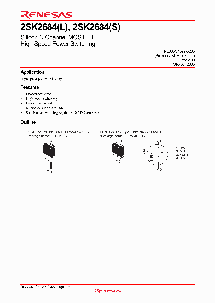 2SK2684_4243244.PDF Datasheet