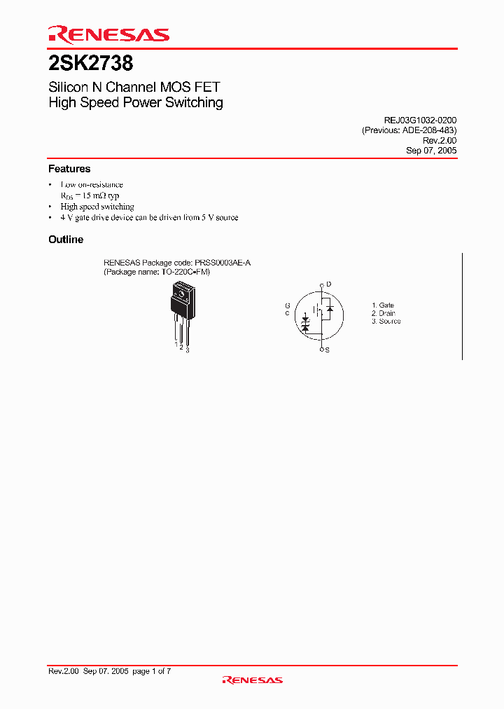 2SK2738-E_4259973.PDF Datasheet