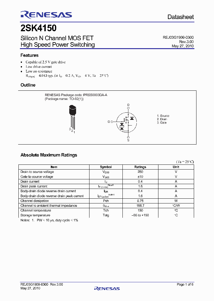 2SK4150TZ-E_4919516.PDF Datasheet