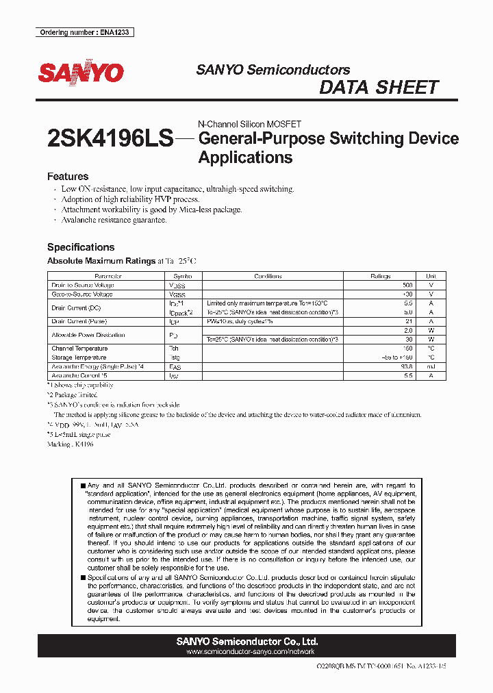 2SK4196LS_4492459.PDF Datasheet