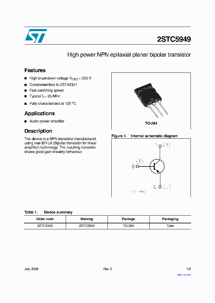 2STC5949_4216932.PDF Datasheet