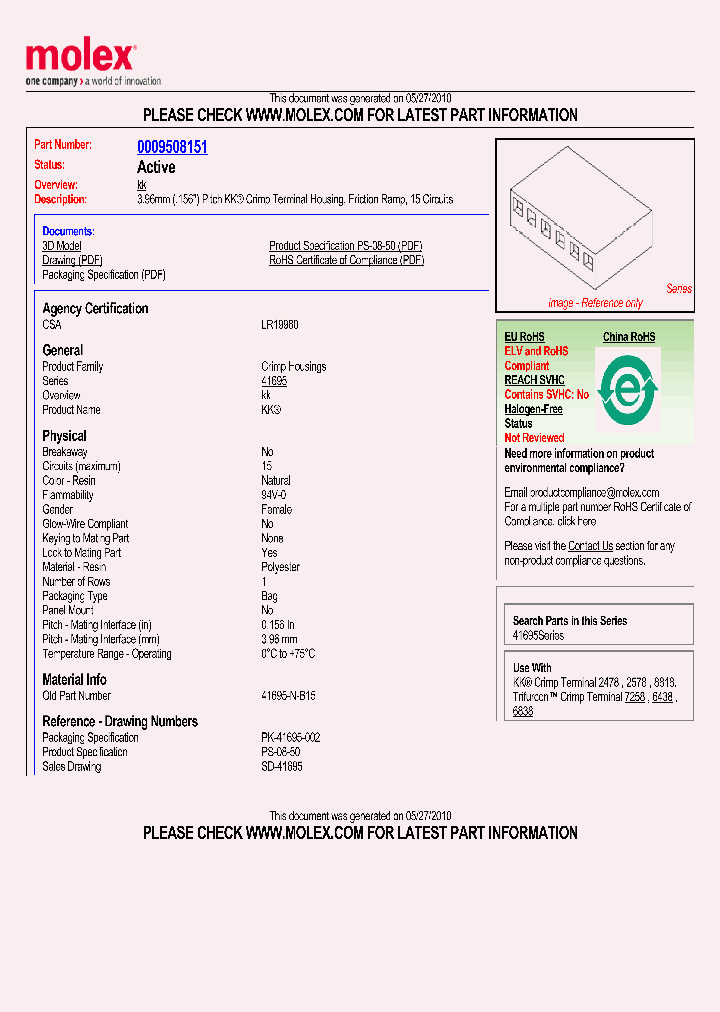41695-N-B15_4858103.PDF Datasheet