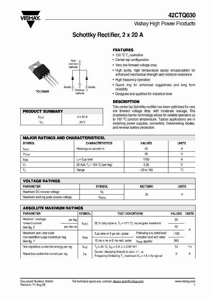 42CTQ030_4398113.PDF Datasheet