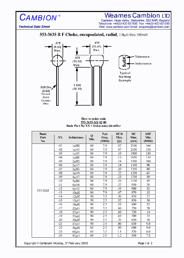 553-3635_4878016.PDF Datasheet