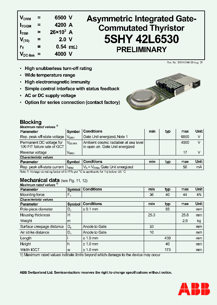 5SHY42L6530_4208409.PDF Datasheet