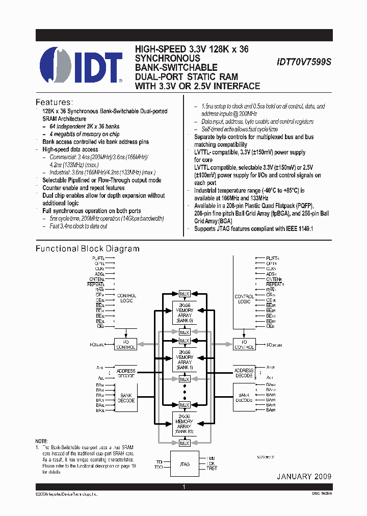 70V7599S200BF_4510618.PDF Datasheet