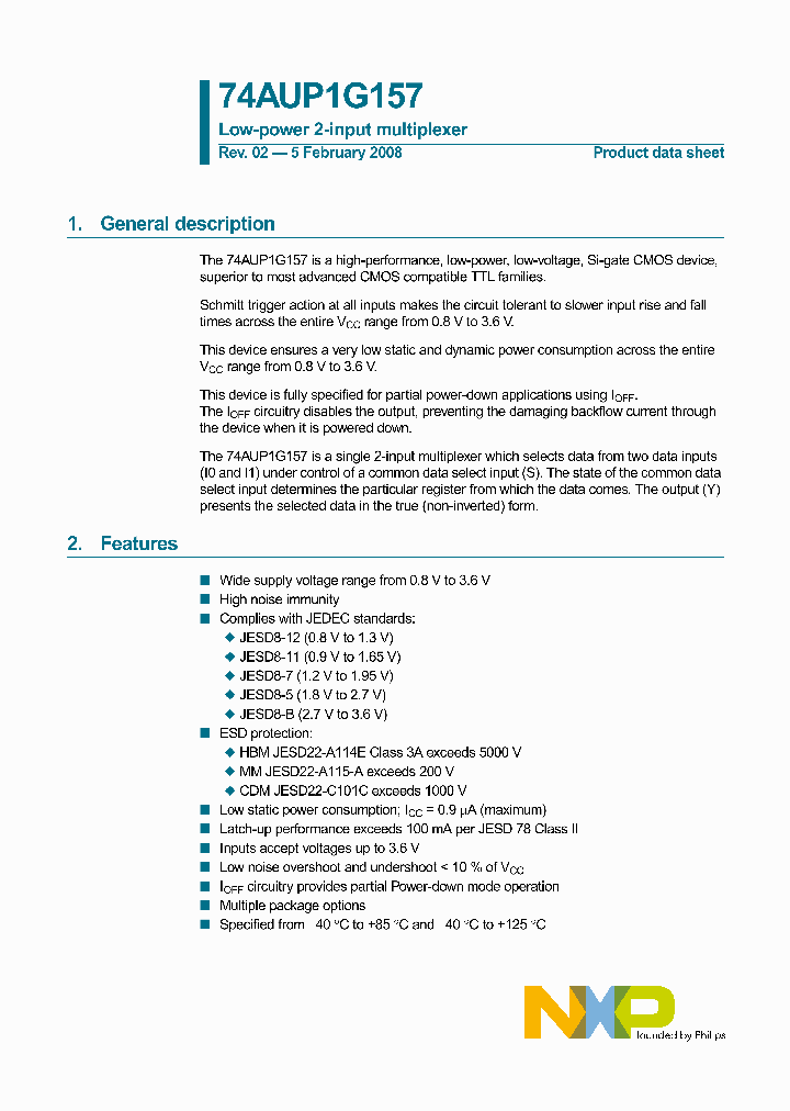 74AUP1G157_4782167.PDF Datasheet