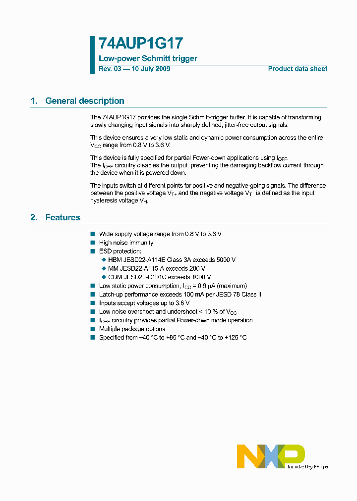 74AUP1G17GF_4791242.PDF Datasheet