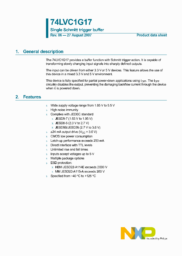 74LVC1G17GF_4791240.PDF Datasheet