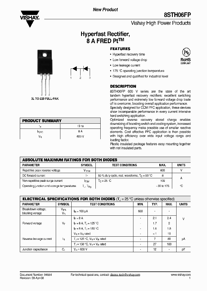 8STH06FP_4305561.PDF Datasheet