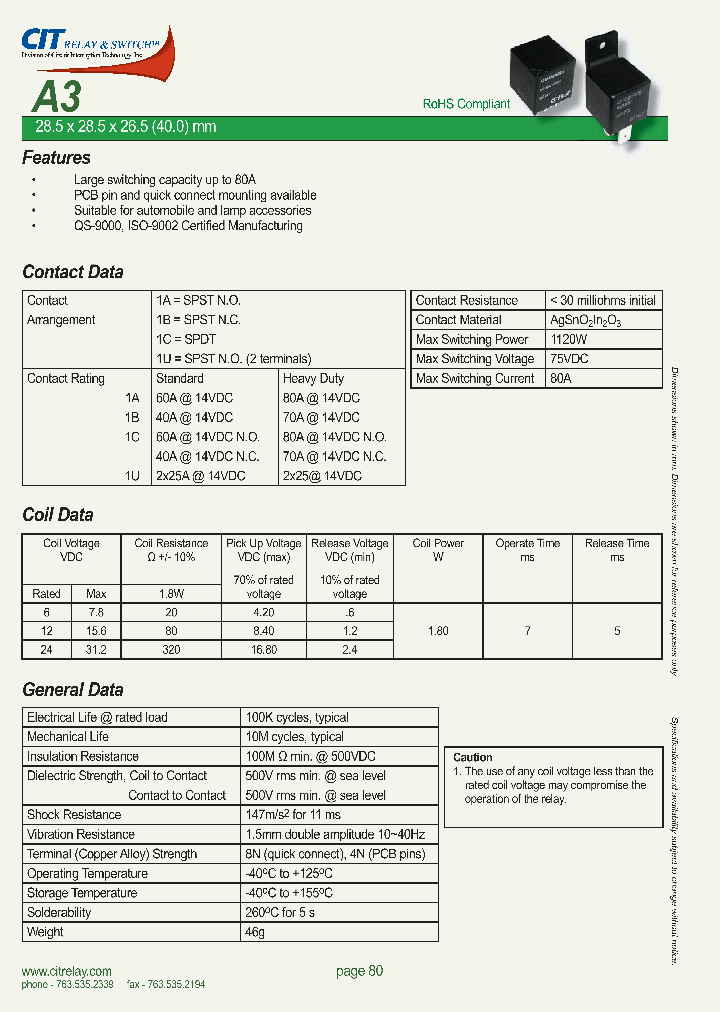 A31ASP12VDC1_4389263.PDF Datasheet