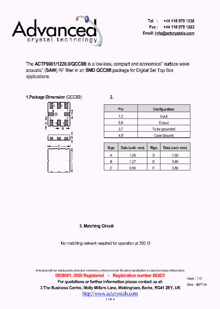 ACTF9001_4205104.PDF Datasheet