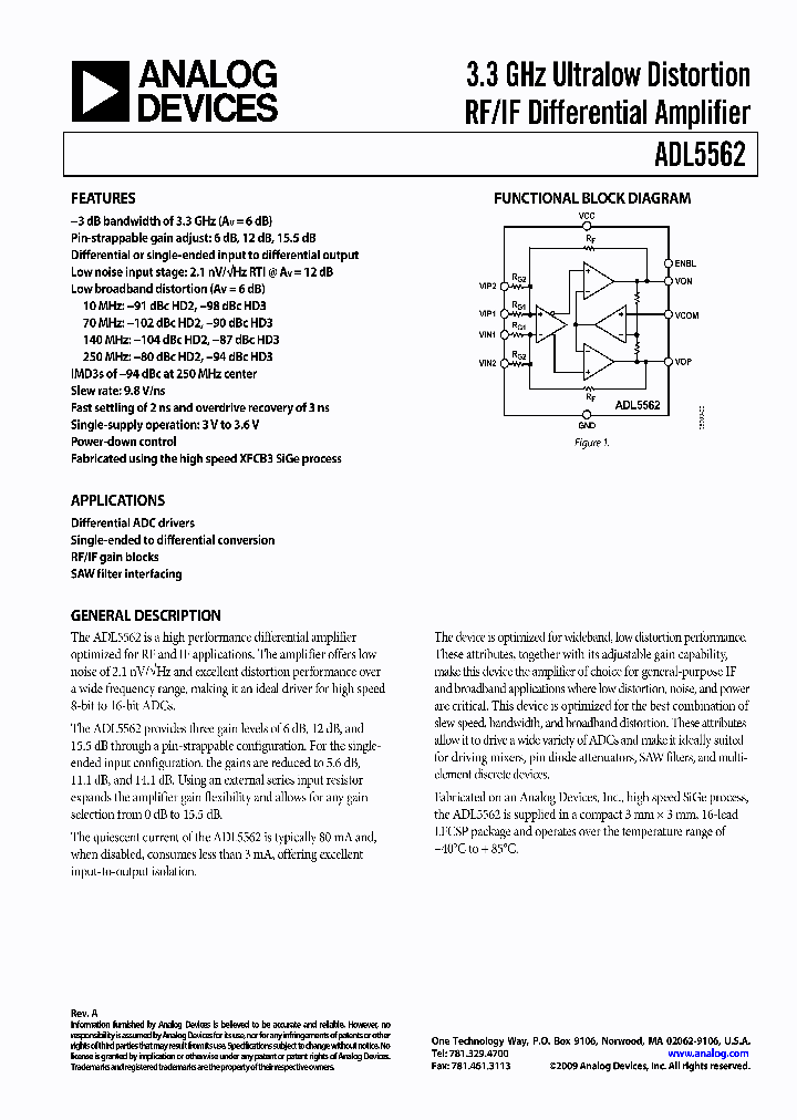 ADL5562-EVALZ_4913516.PDF Datasheet