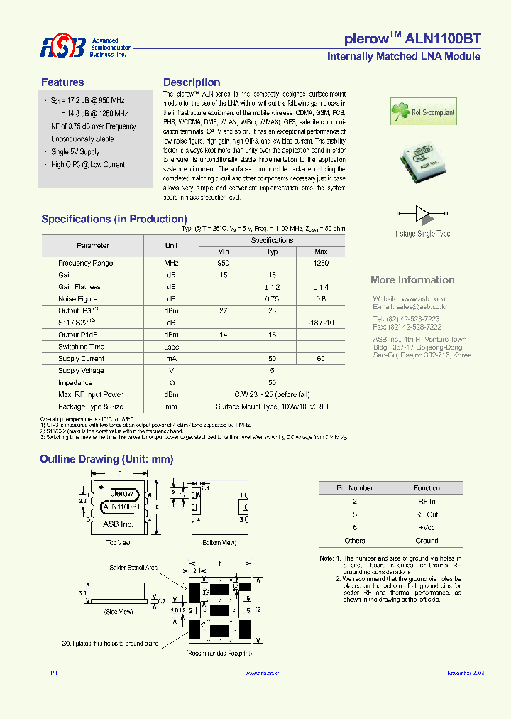 ALN1100BT_4436942.PDF Datasheet