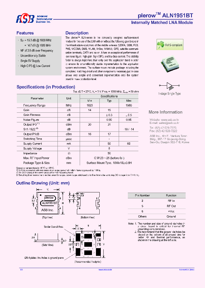 ALN1951BT_4722233.PDF Datasheet