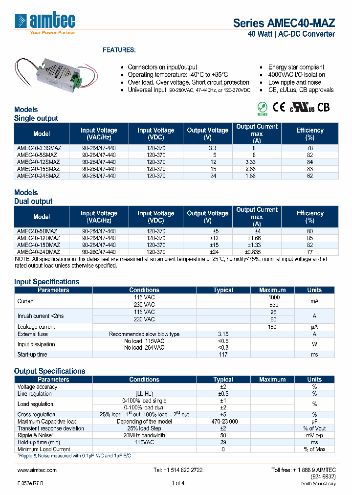 AMEC40-12DMAZ_4509127.PDF Datasheet