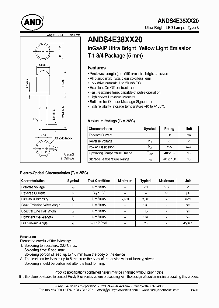 ANDS4E38XX20_4430921.PDF Datasheet