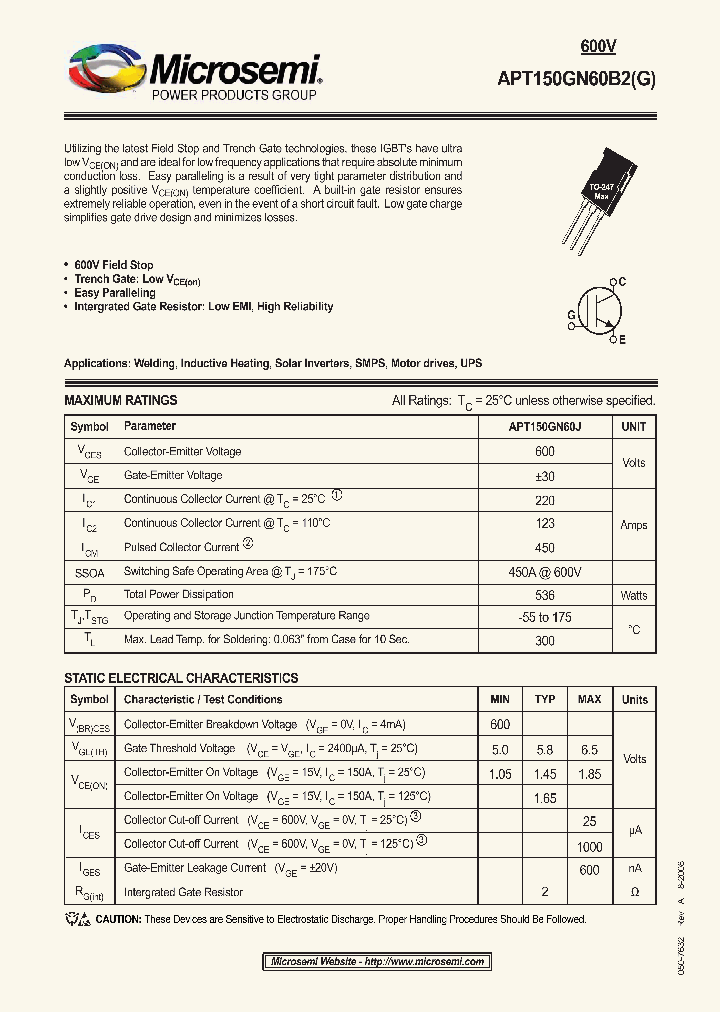 APT150GN60B2_4671506.PDF Datasheet