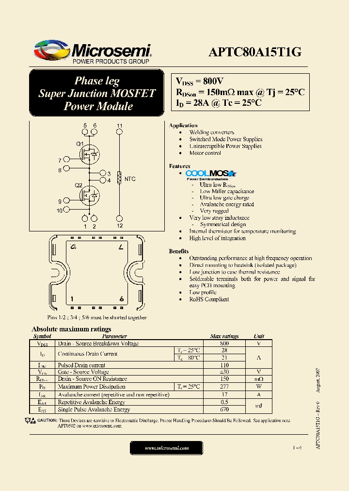 APTC80A15T1G_4610106.PDF Datasheet