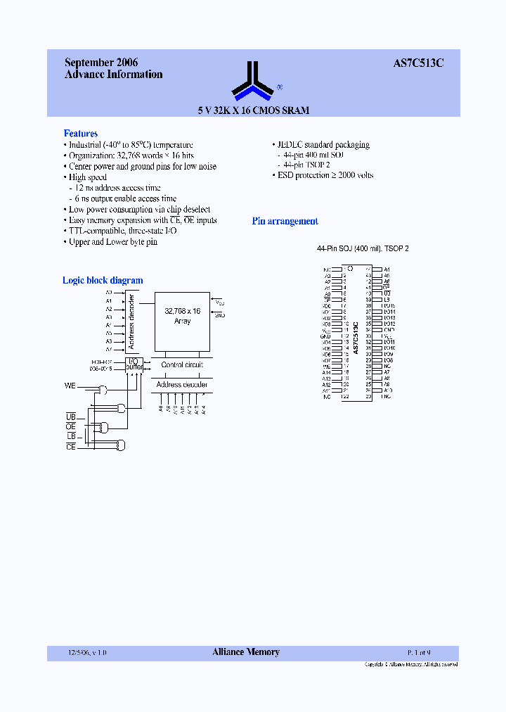 AS7C513C_4627937.PDF Datasheet